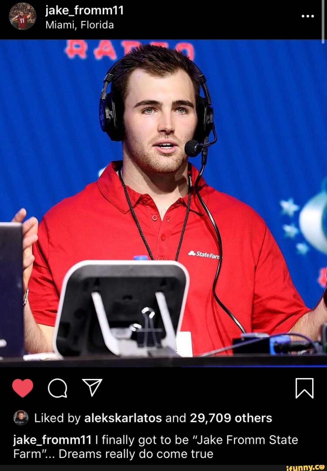 Liked By Alekskarlatos And Others Jake Fromm I Finally Got To