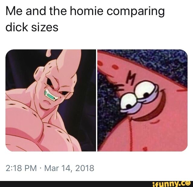 The size of my cock