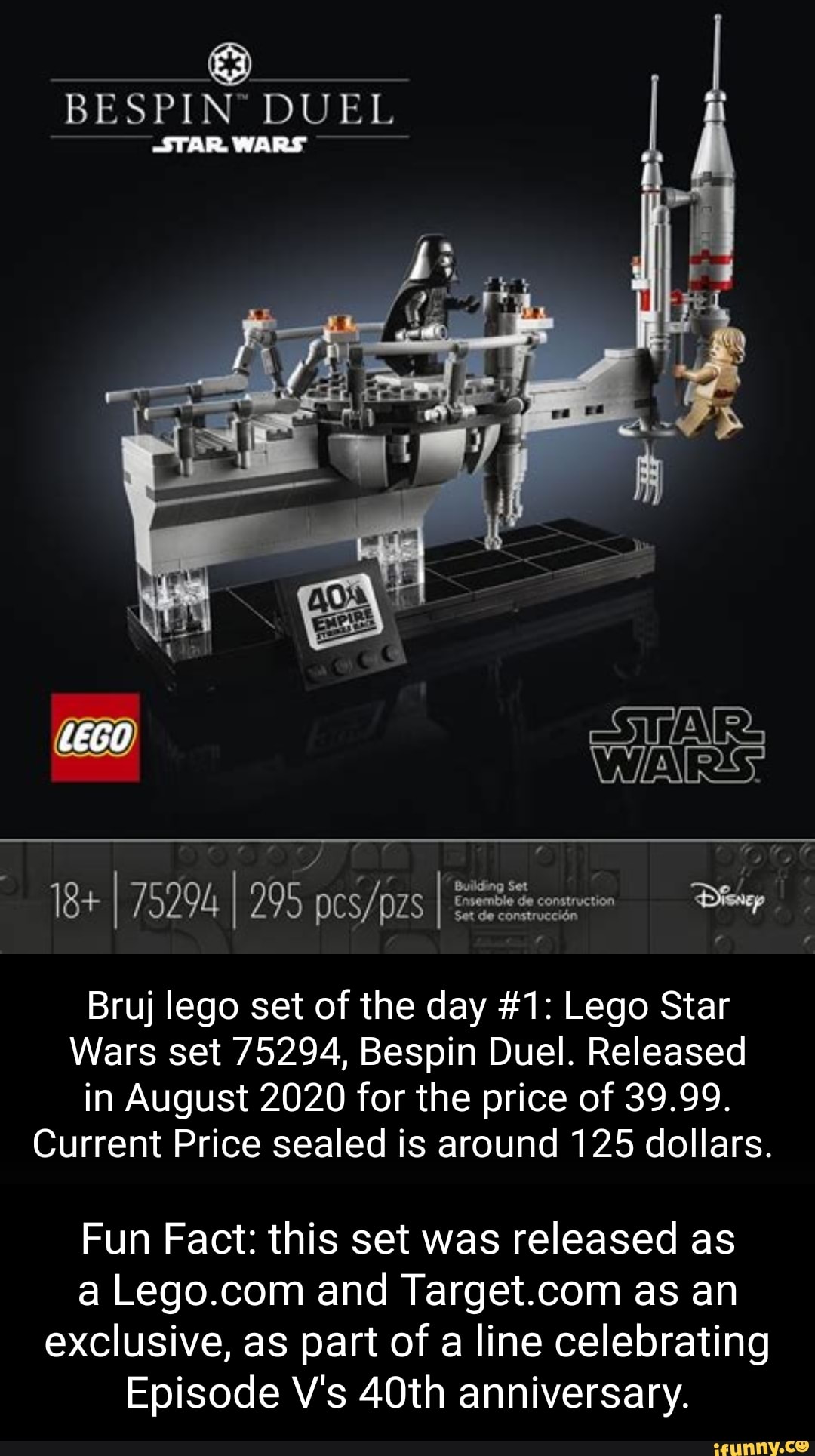 STAR WARS BESPIN DUEL I Set De On STAR Building Set Ensemble De