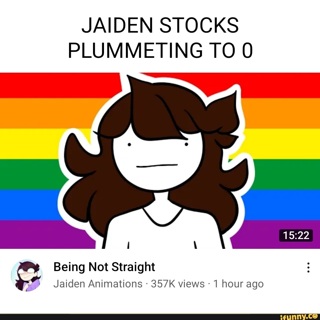 JAIDEN STOCKS PLUMMETING TO 0 Being Not Straight Jaiden Animations 357K