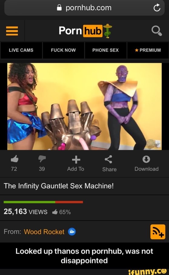 The Infinity Gauntlet Sex Machine Telegraph