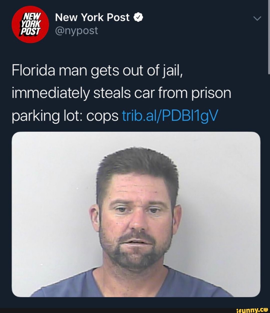 NEW YaHK New York Post º FUST nypost Florida man gets out ofjail