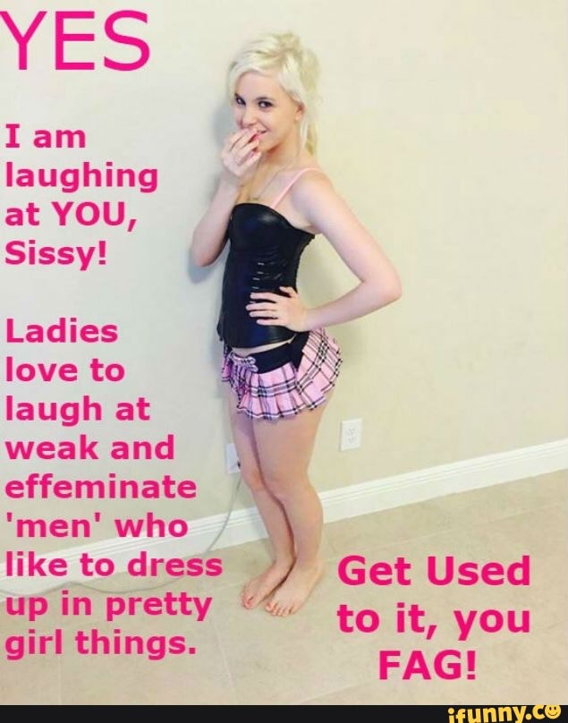 Dirty talk sissy faggot