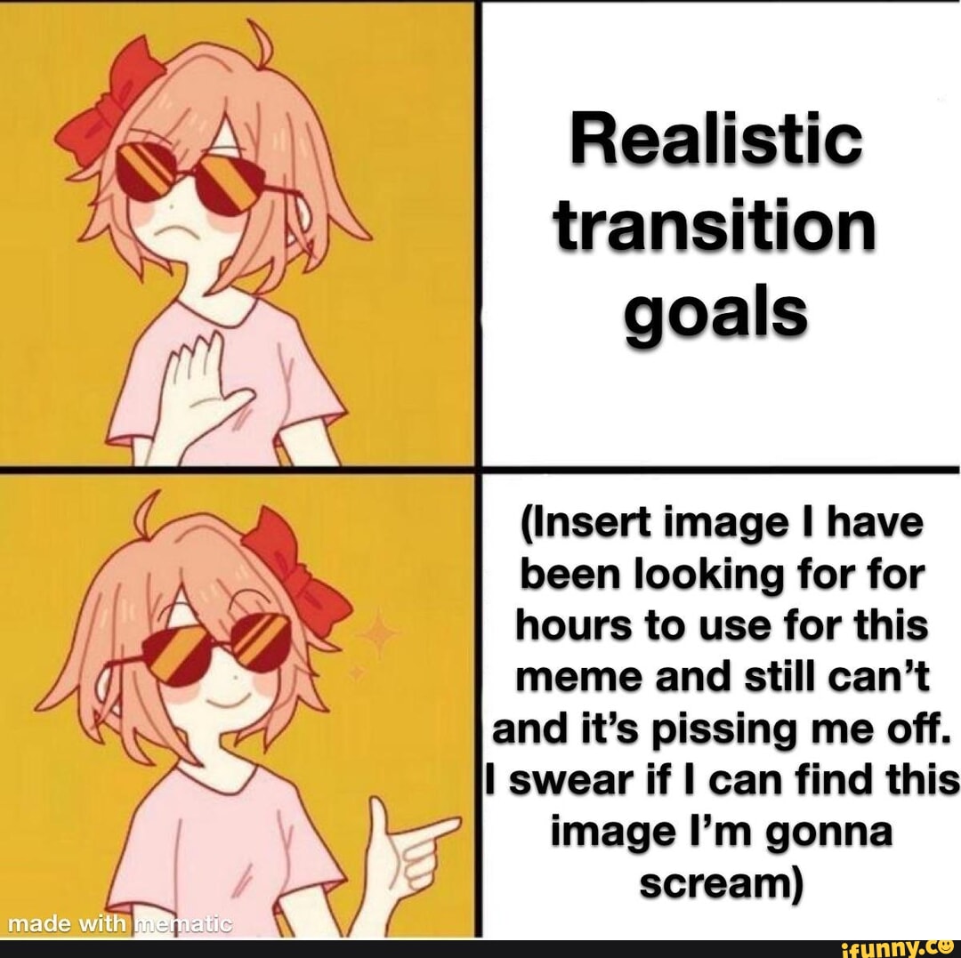 Eggirl Realistic Transition Goals Insert Image I Have Been Looking