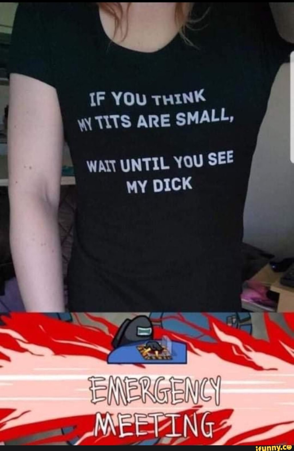 IF YOu THINK TITS ARE SMALL WANT UNTIL YOU SEE MY DICK IFunny