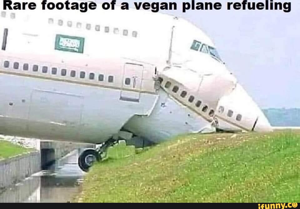 Rare Footage Of A Vegan Plane Refueling Ifunny