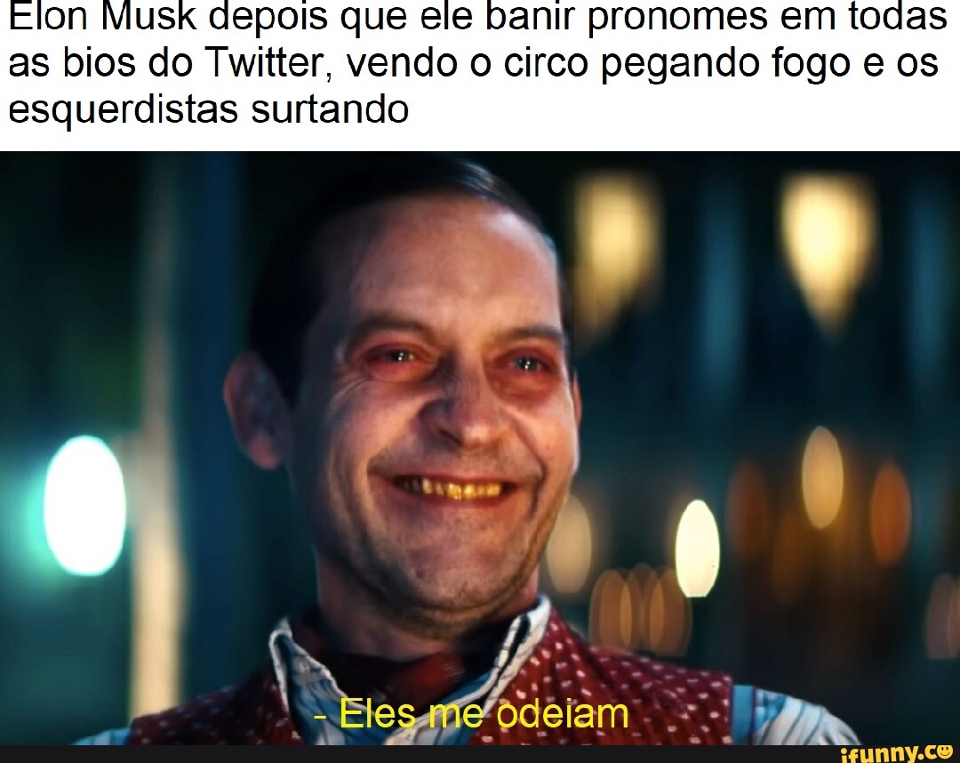 Musk Tepois Que Ele Banir Pronomes Em Todas As Bios Do Twitter Vendo O