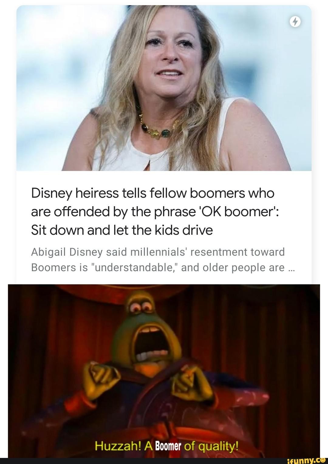 disney heiress tells fellow boomers who are offended by the