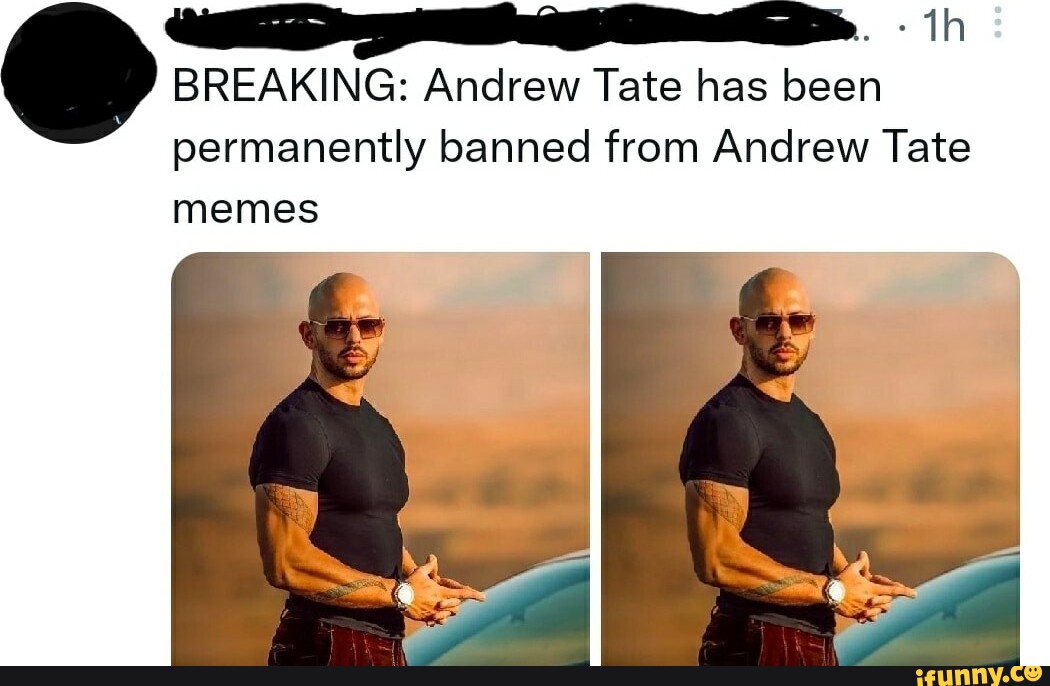 Th BREAKING Andrew Tate Has Been Permanently Banned From Andrew Tate