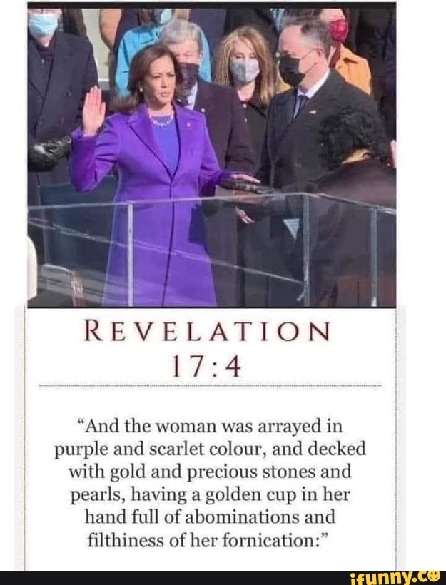 REVELATION And The Woman Was Arrayed In Purple And Scarlet Colour And