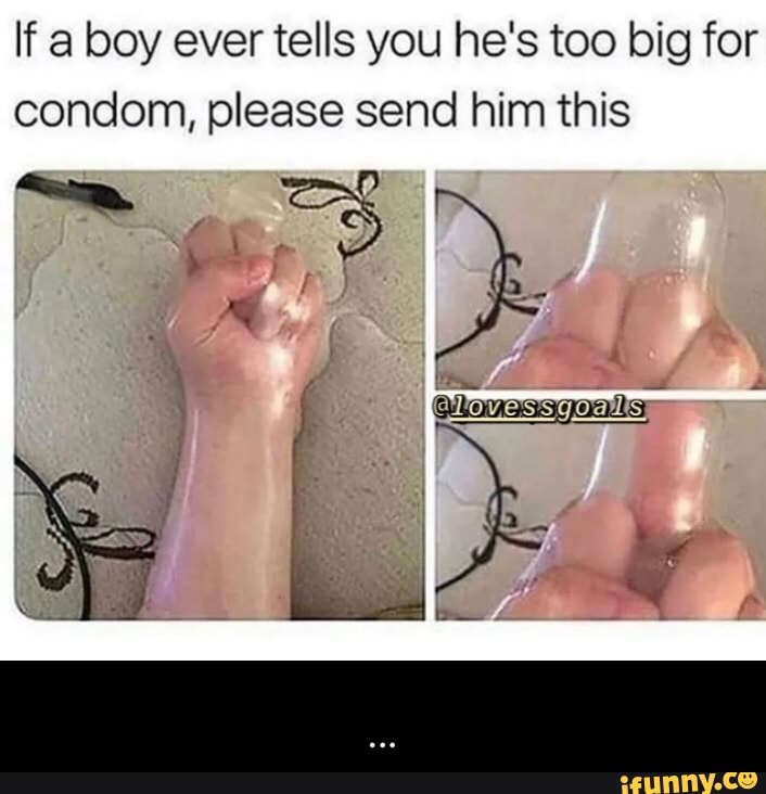 He took off the condom photo