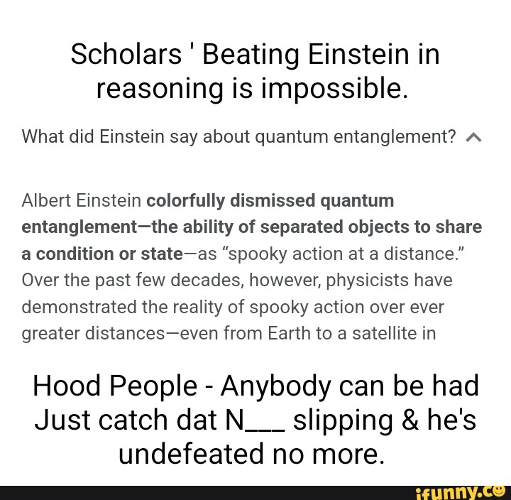 Scholars Beating Einstein In Reasoning Is Impossible What Did