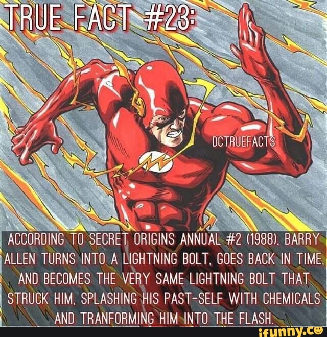 True Fact According To Secret Origins Annual Barry Allen