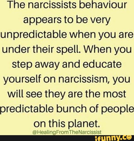 The Narcissists Behaviour Appears To Be Very Unpredictable When You Are