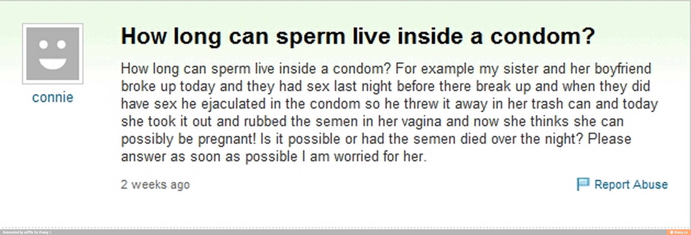 How Long Can Sperm Live In A Condom.