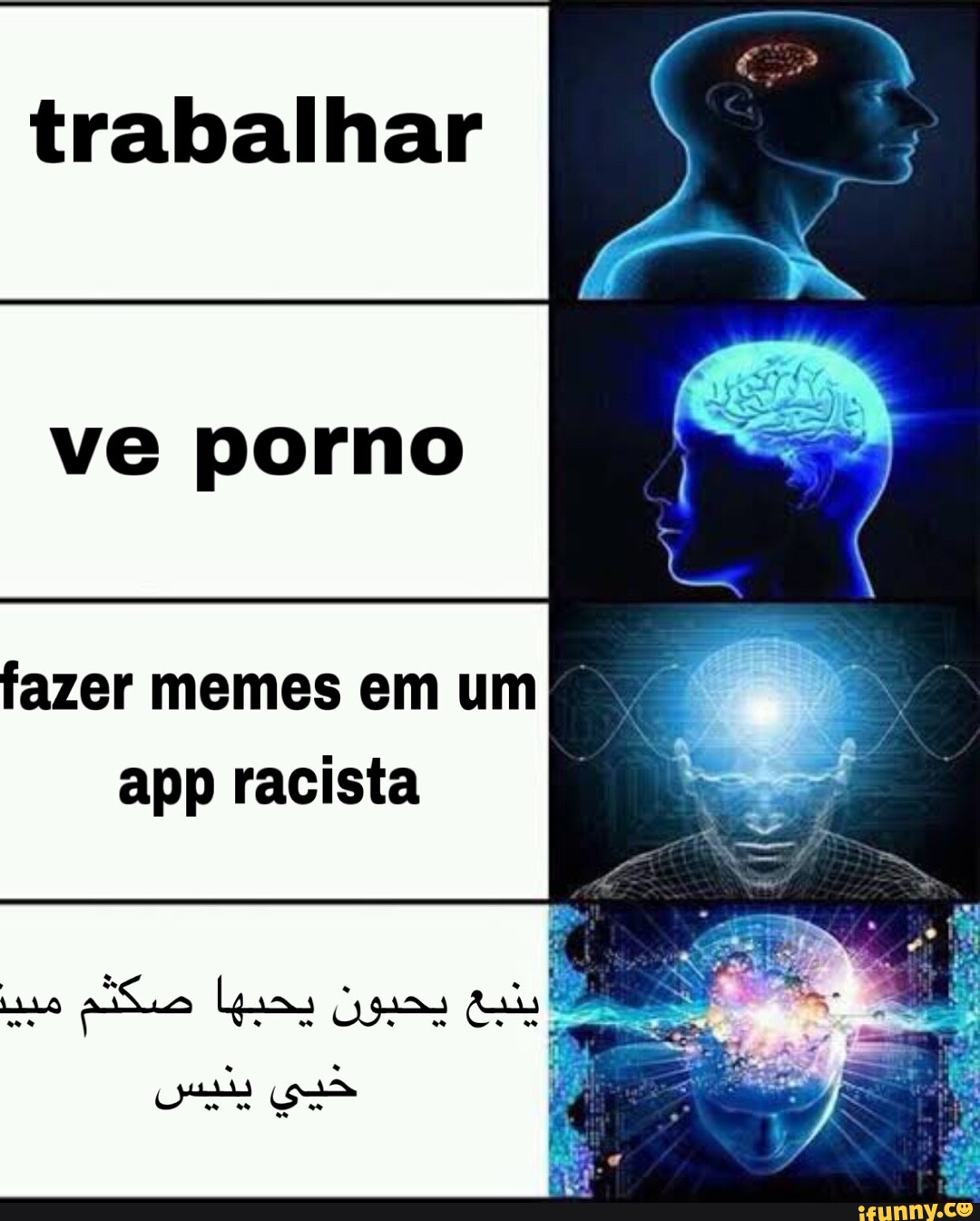 Trabalhar ve porno fazer memes em um app racista são TA