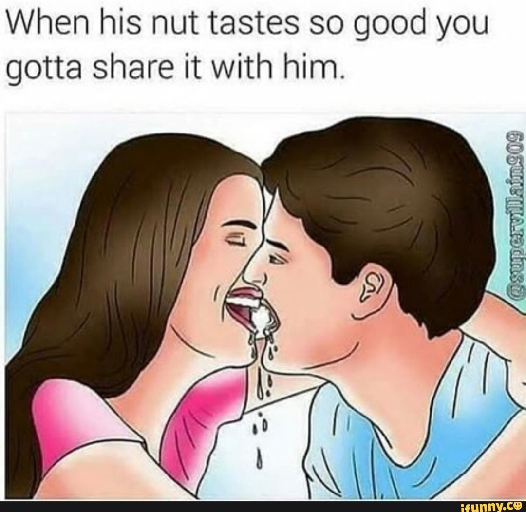 Nut his mouth