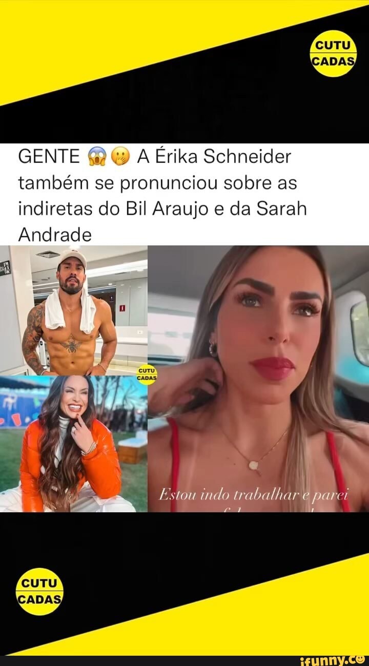 Gente A Erikaschneider Tamb M Se Pronunciou Sobre As Indiretas Do