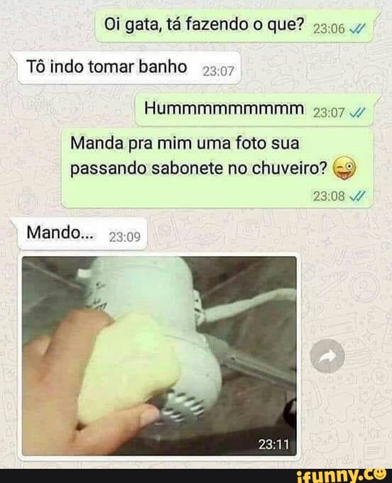 Oi Gata T Fazendo O Que T Indo Tomar Banho