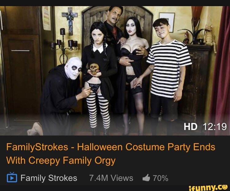 Familystrokes halloween costume party ends with