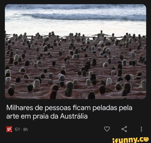 Milhares De Pessoas Ficam Peladas Pela Arte Em Praia Da Austr Lia