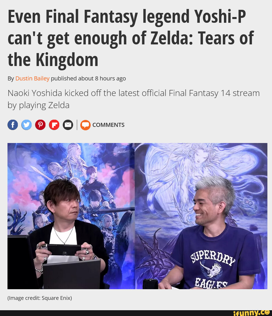 Naoki Yoshida Enjoys Playing The New Legend Of Zelda Game Tears Of The