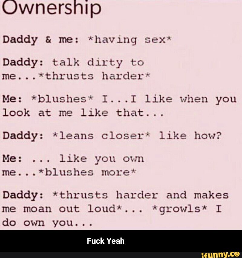 Roleplay daddy dirty talk