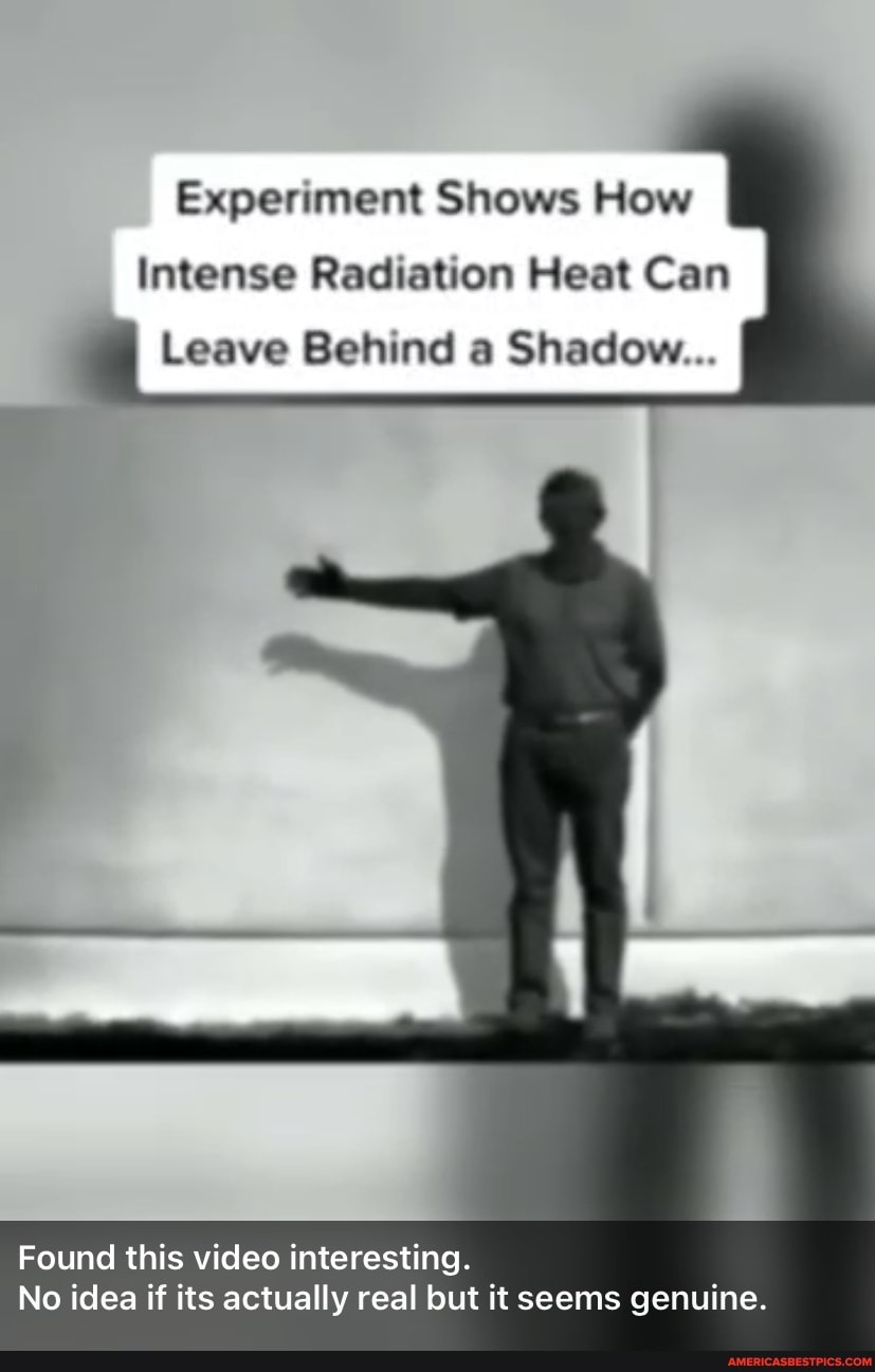 Experiment Shows How I Intense Radiation Heat Can Leave Behind A Shadow