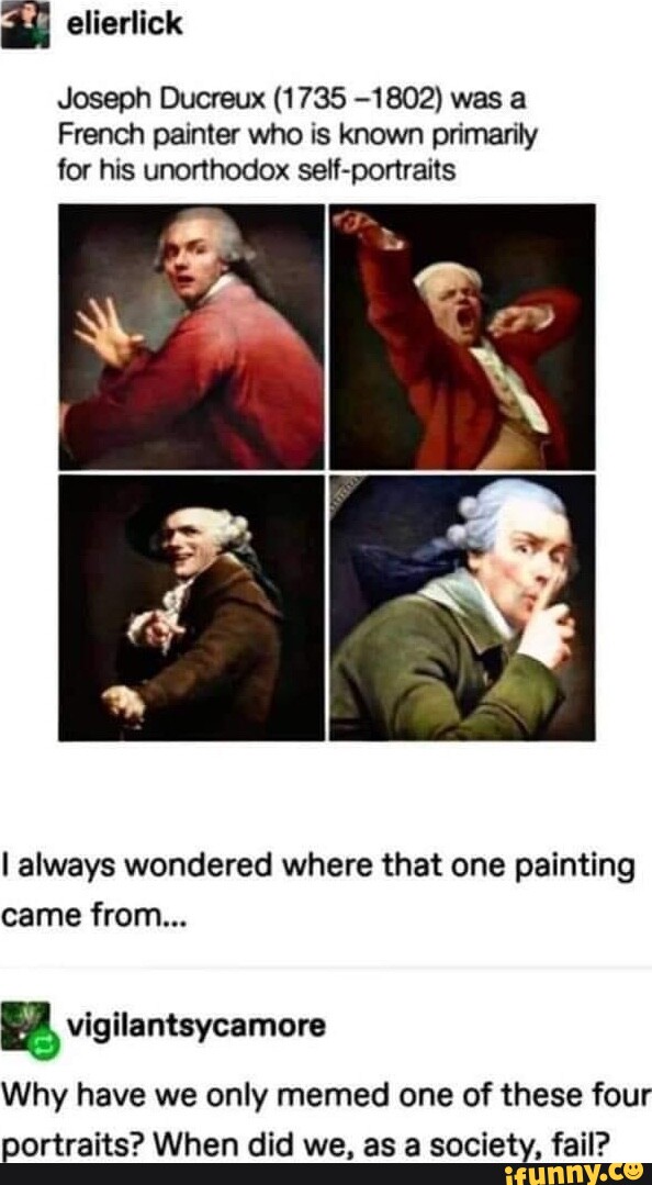 Joseph Ducreux Was A French Painter Who Is Known Primarily