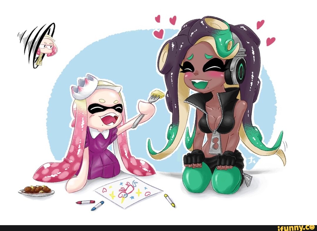 Splatoon inkling squid sisters inflation