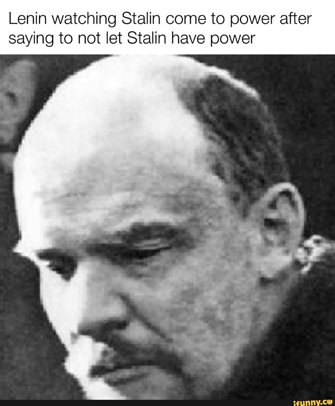 Расстроенный Ленин