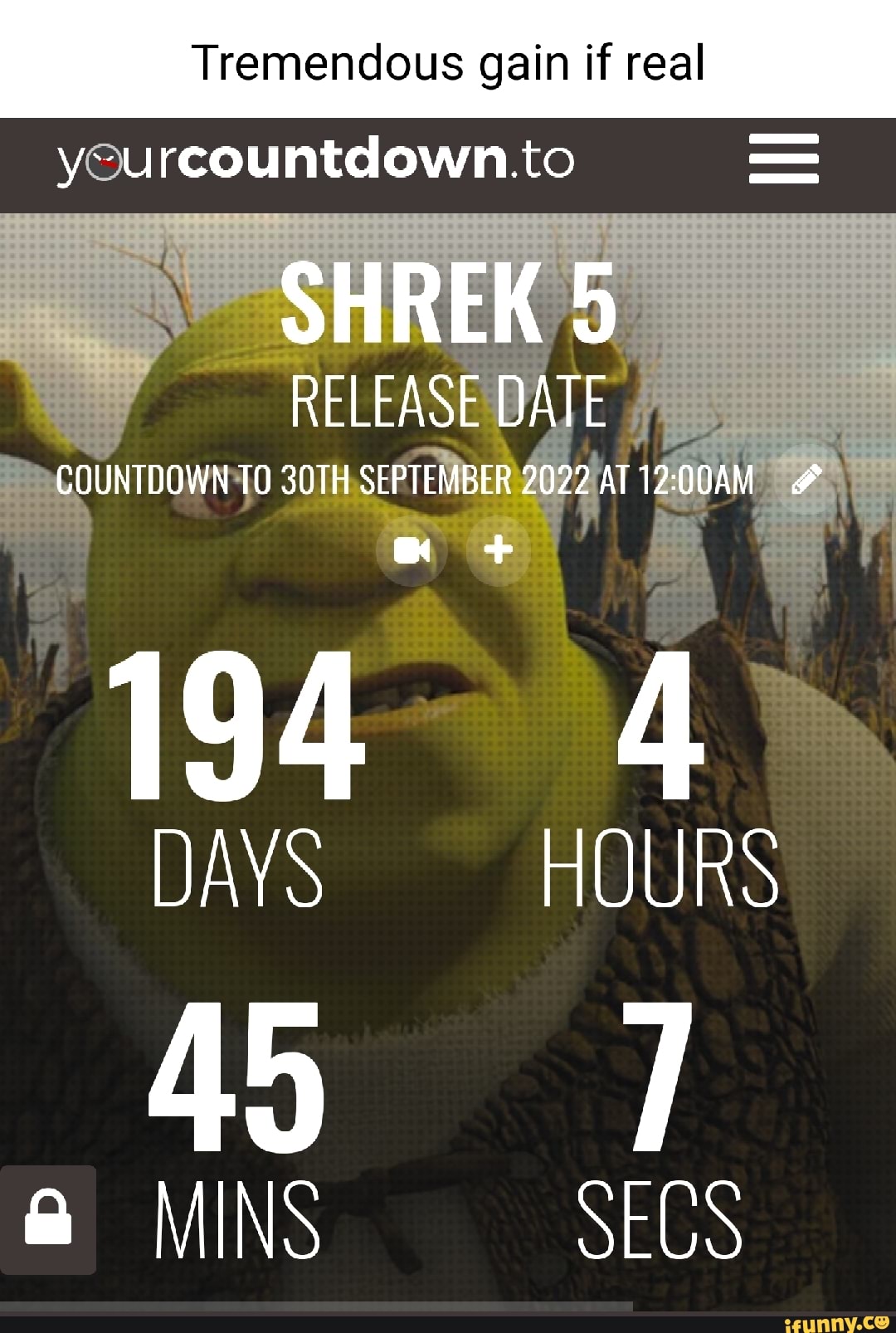 Tremendous Gain If Real Yourcountdown To Shrek Release Date September