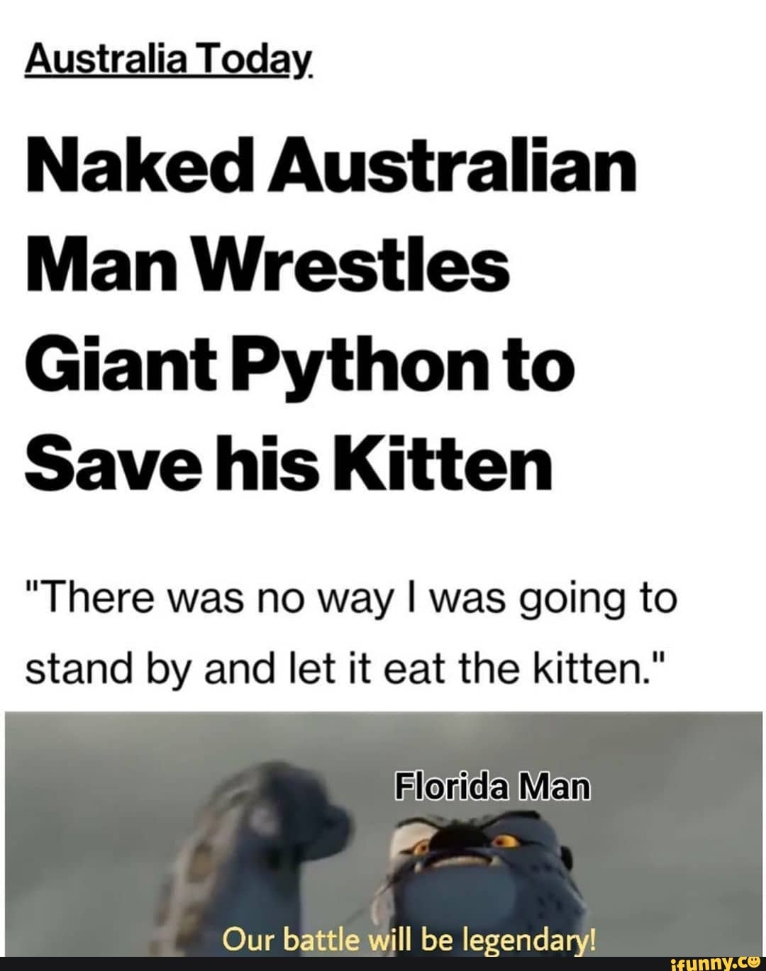 australia today naked australian man wrestles giant python