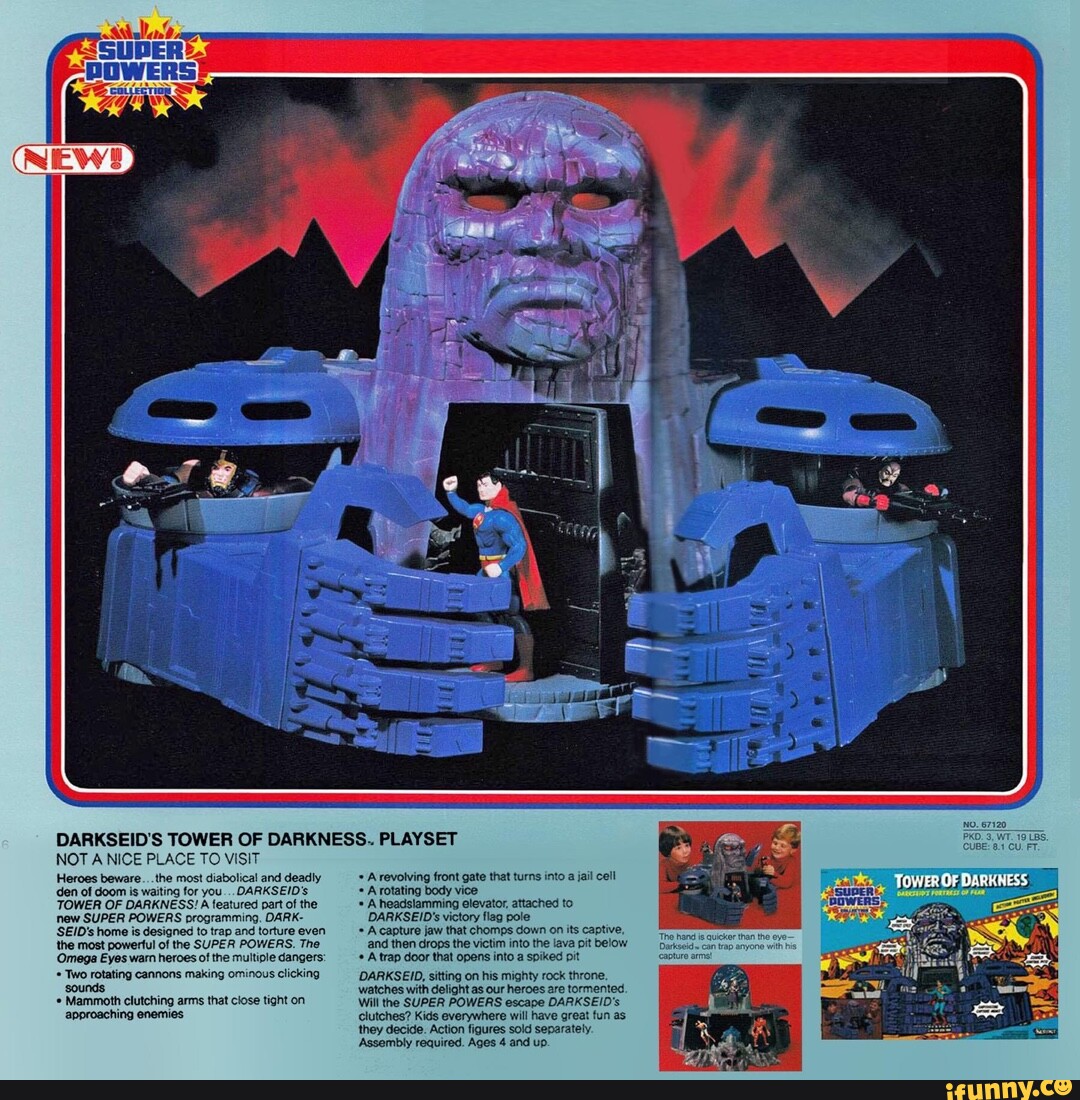 DARKSEID S TOWER OF DARKNESS PLAYSET NOT ANICE PLACE TO VISIT Heroes