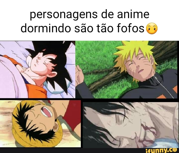 Personagens de anime dormindo são tão fofos iFunny Brazil