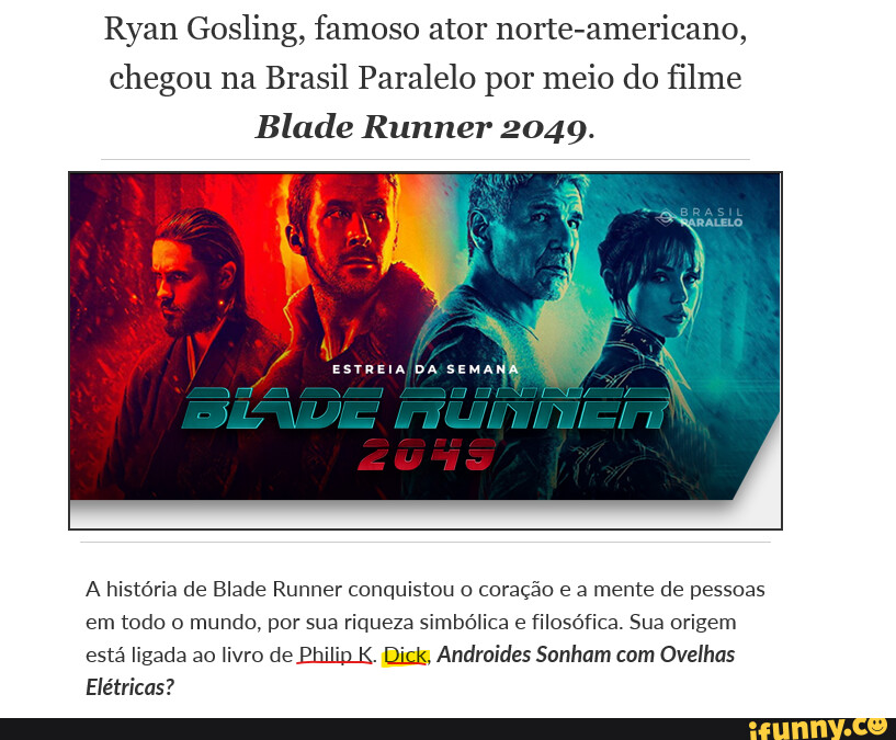 Ryan Gosling Famoso Ator Norte Americano Chegou Na Brasil Paralelo