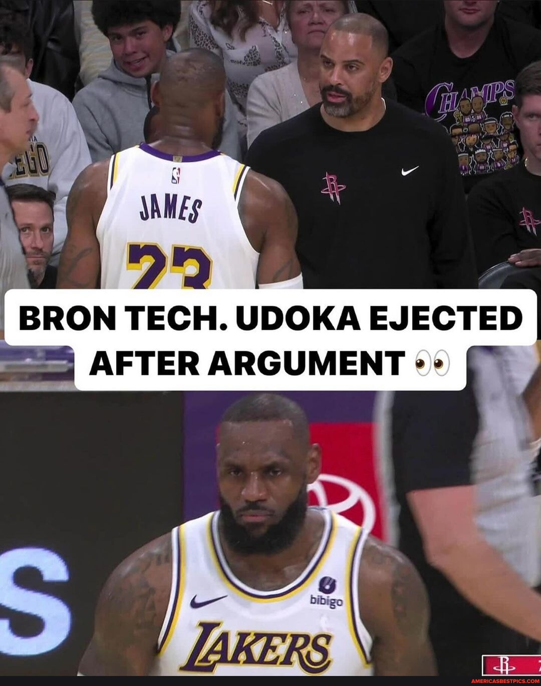 Ime Udoka Was Ejected After Having Words With LeBron Via