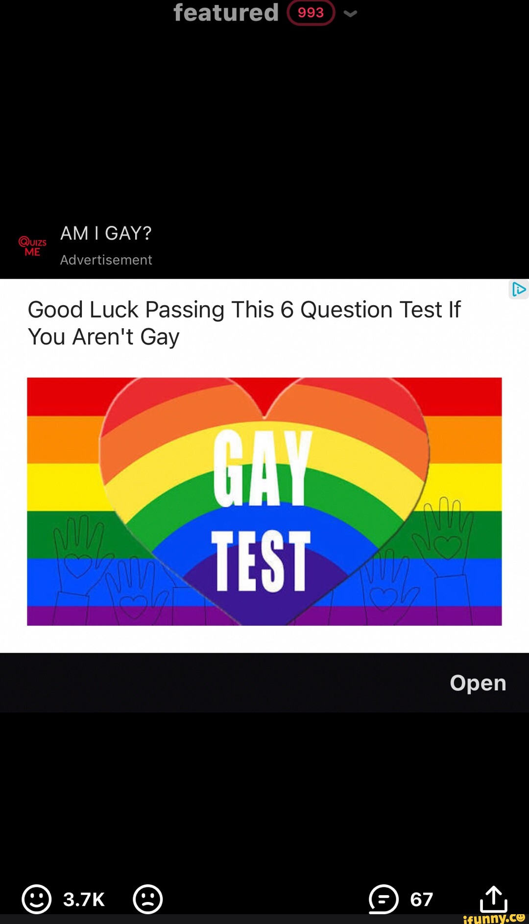 Featured Am I Gay Me Advertisement Good Luck Passing This