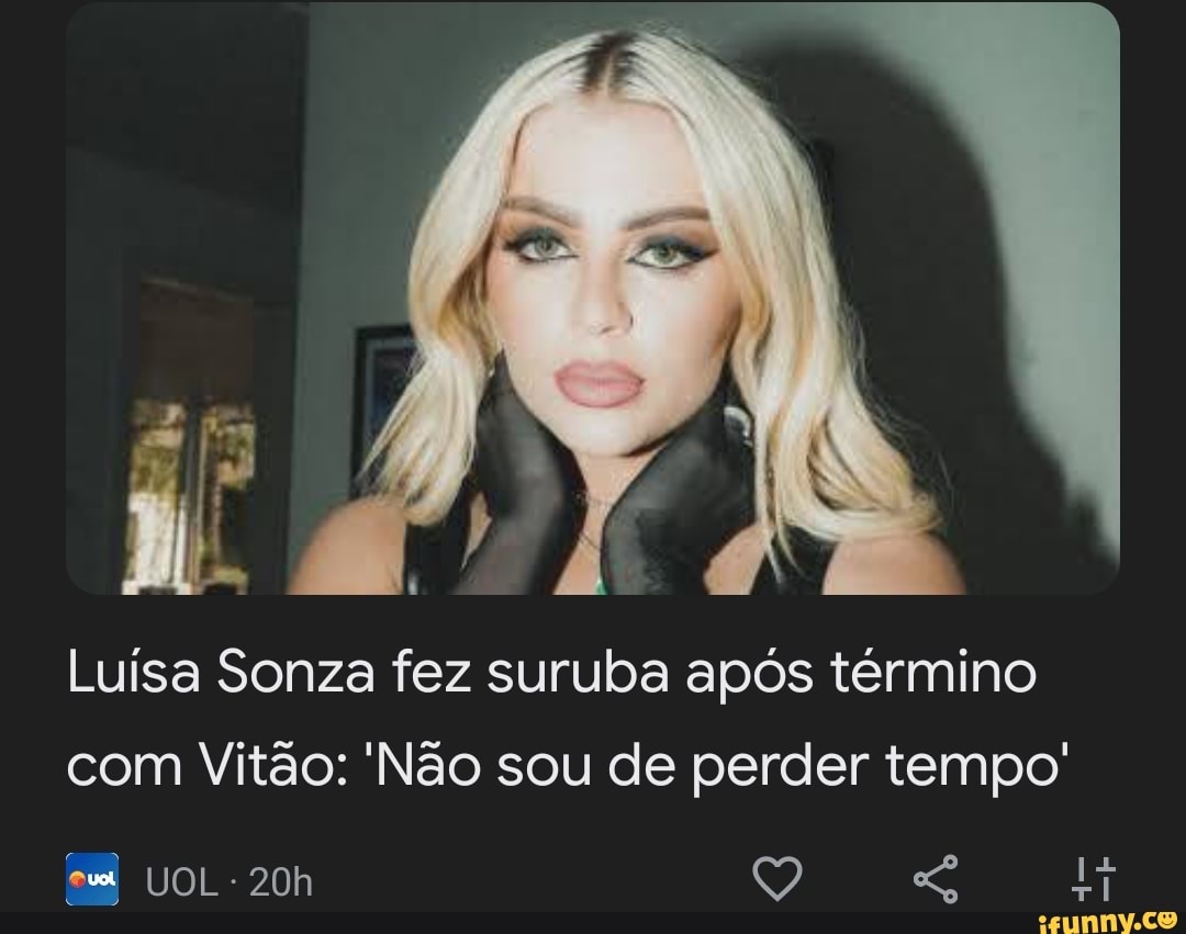 Luísa Sonza fez suruba após término Vitão Não sou de perder tempo