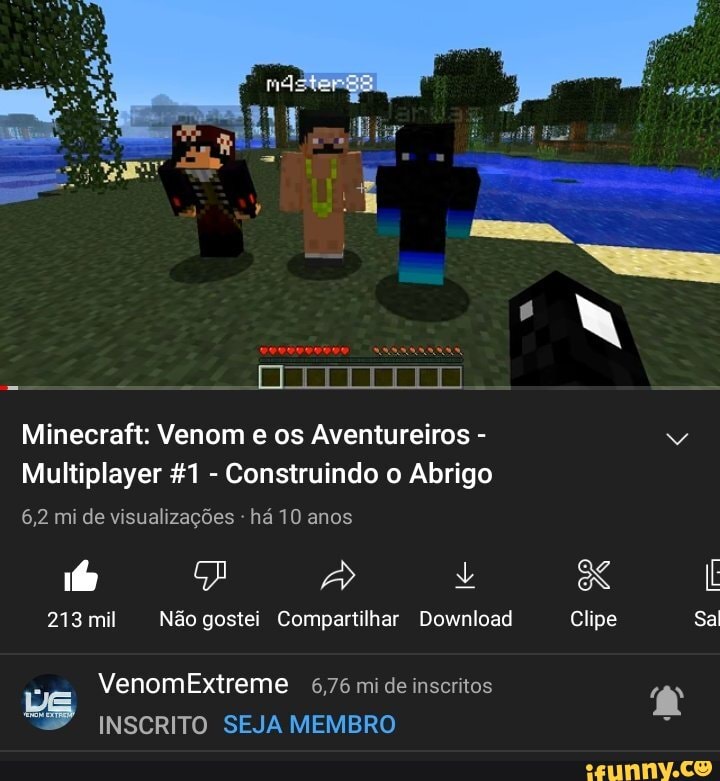 Iiiitita Minecraft Venom E Os Aventureiros Multiplayer