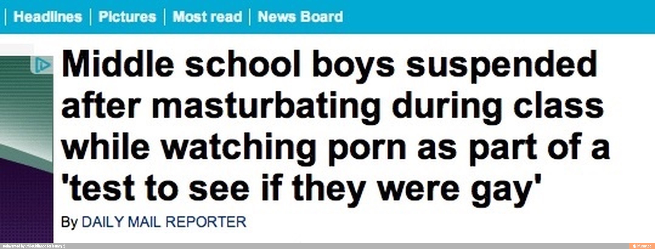Masturbating during school