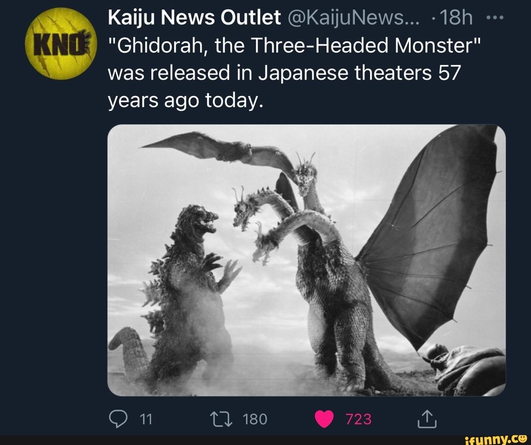 Kaiju News Outlet Kaijunews Ghidorah The Three Headed Monster