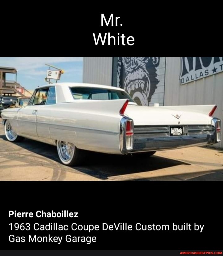 Mr White Pierre Chaboillez 1963 Cadillac Coupe DeVille Custom Built By