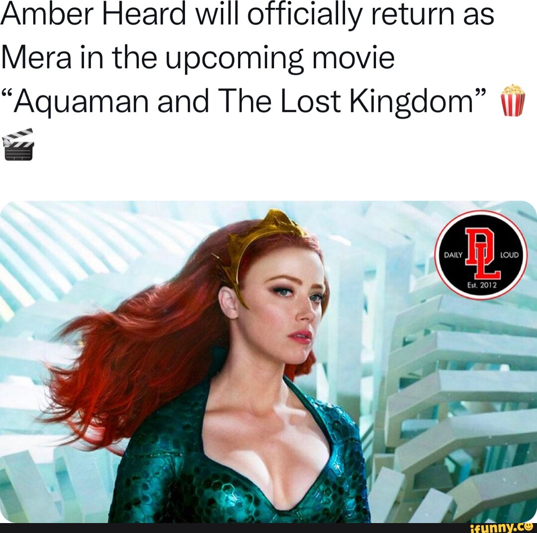 Amber Heard Will Officially Return As Mera In The Upcoming Movie