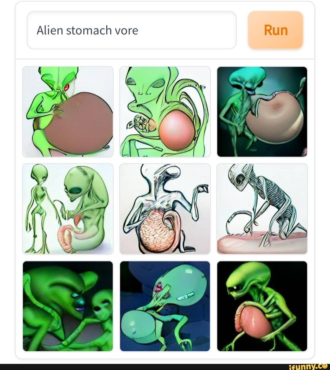 Alien Stomach Vore Run Am Ifunny