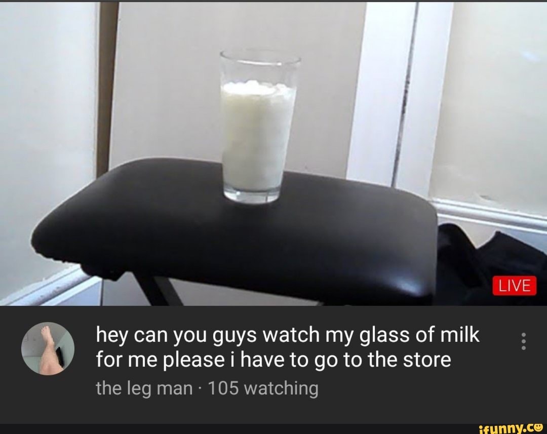 Milking table glasses