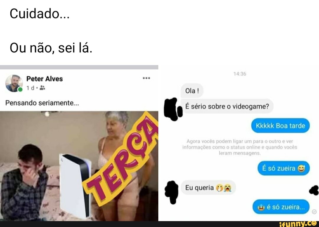 Cuidado Ou N O Sei L Peter Alves Ola Pensando Seriamente