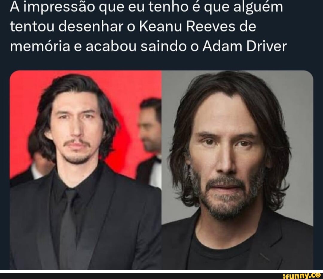 Impress O Que Eu Tenho Que Algu M Tentou Desenhar O Keanu Reeves De