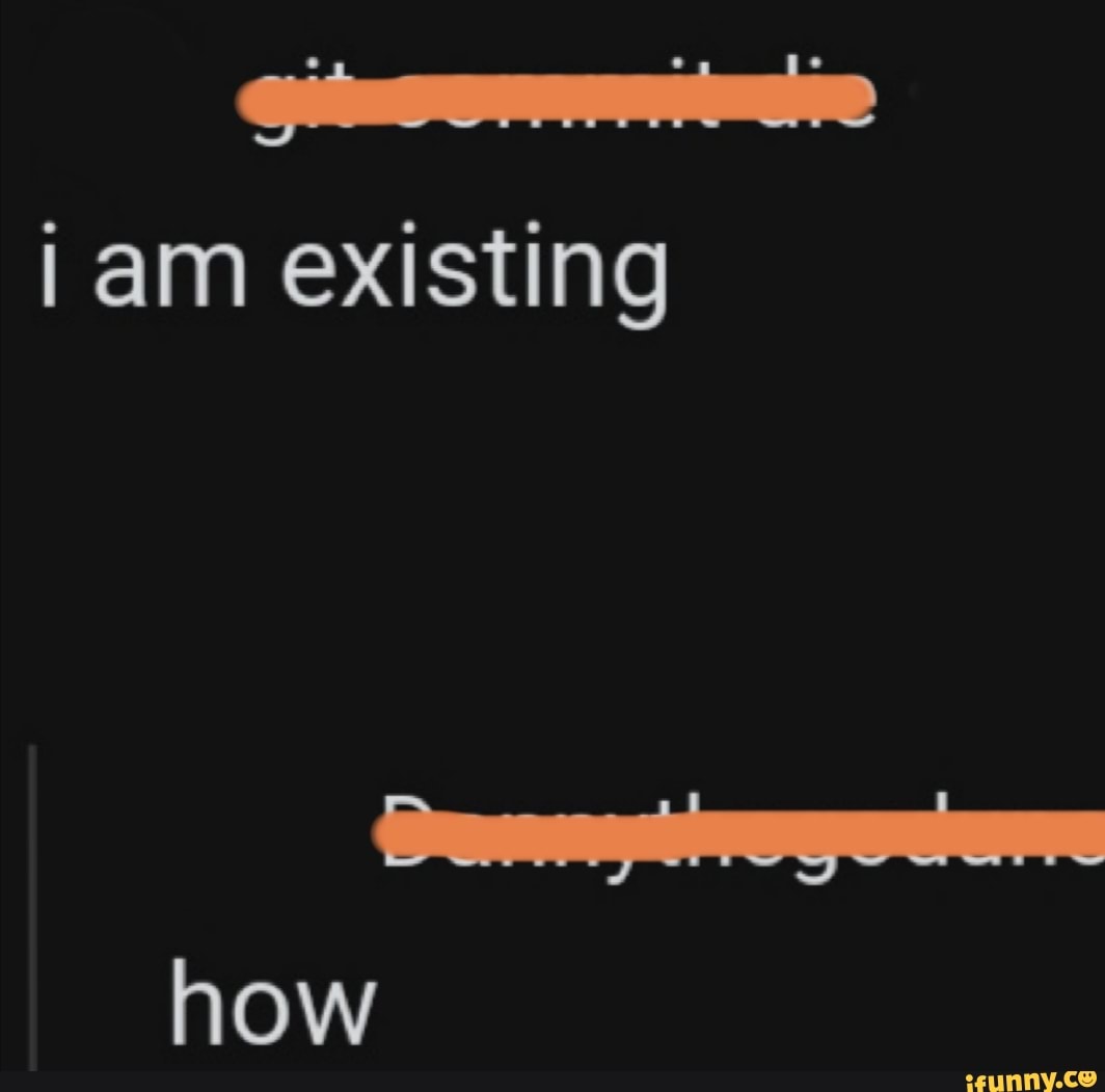 I am existing