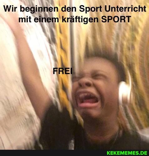 Wir beginnen den Sport Unterricht mit kräftigen SPORT